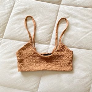 Tan bikini top